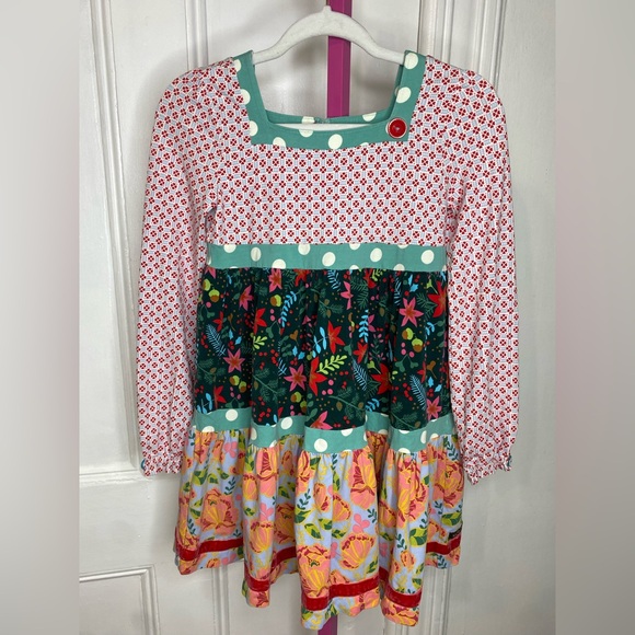 MATILDE Colorful Patterned Long Sleeve Dress - Picture 1 of 6